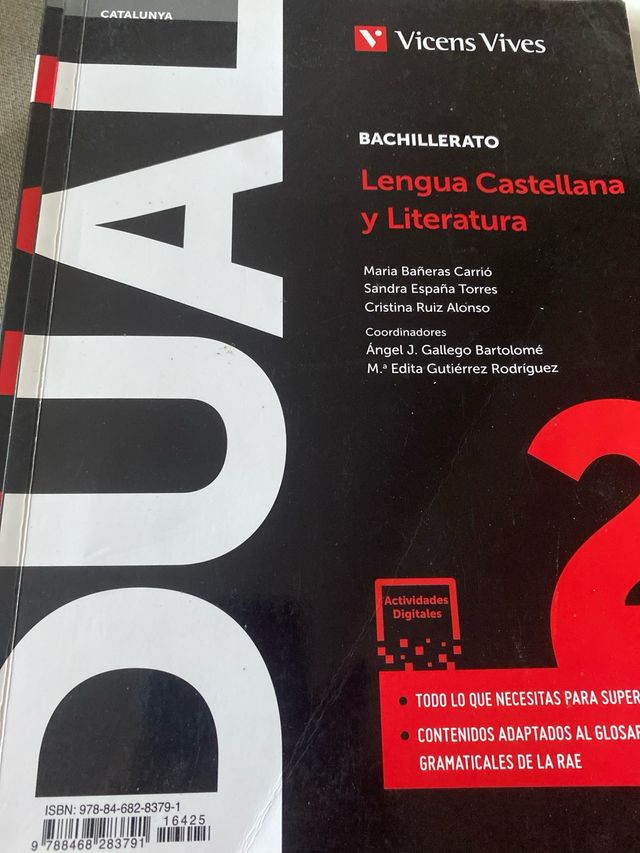 Dual lengua castellana 2 bachillerato 