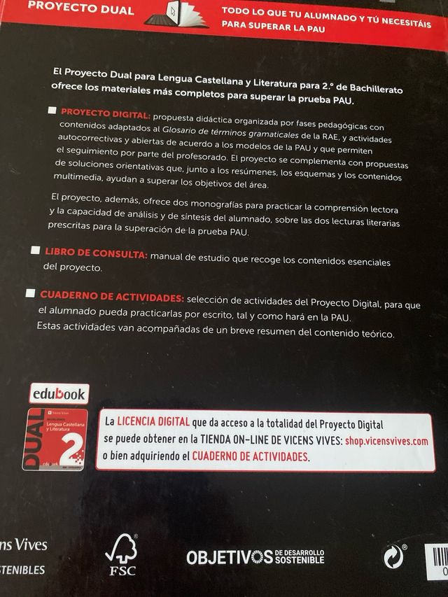 Dual lengua castellana 2 bachillerato 