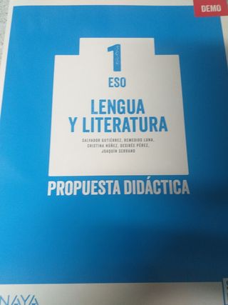 Libro lengua y literatura 1eso