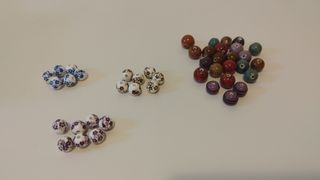 Abalorios de cerámica esmaltada