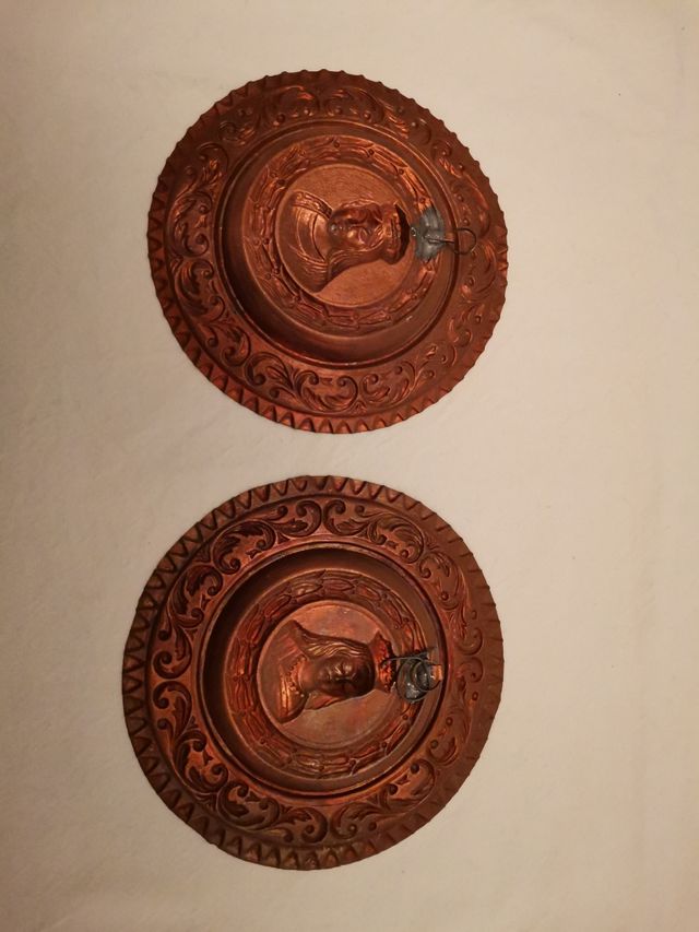 PLATOS ANTIGUOS DE COBRE