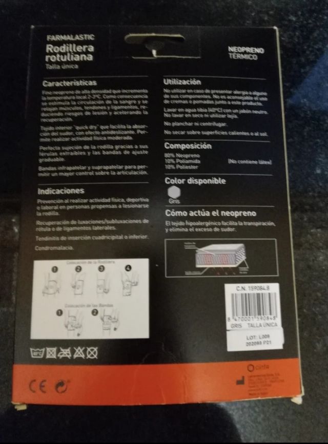 Rodillera farmalastic nuevo