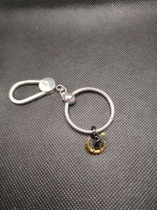 Llavero de plata compatible con Pandora