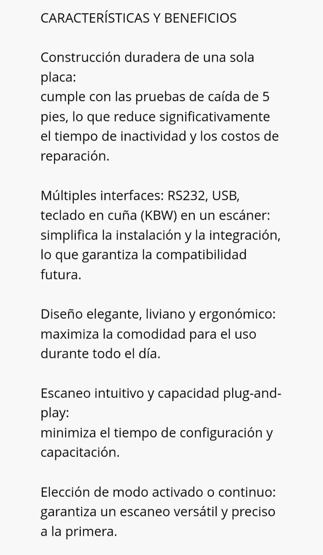 Escáner Motorola Symbol LS1203