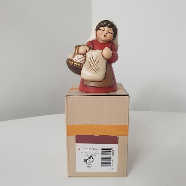 THUN Magliaia Presepe Classico rosso