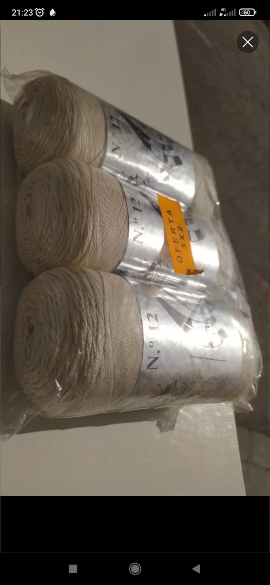 3 Zeppelines algodón perle