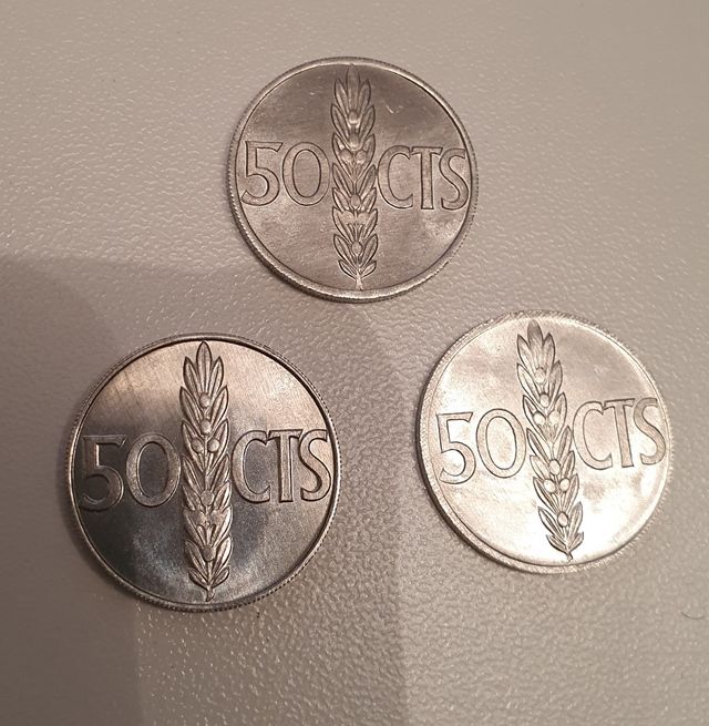 Monedas de 50 céntimos Franco 1966