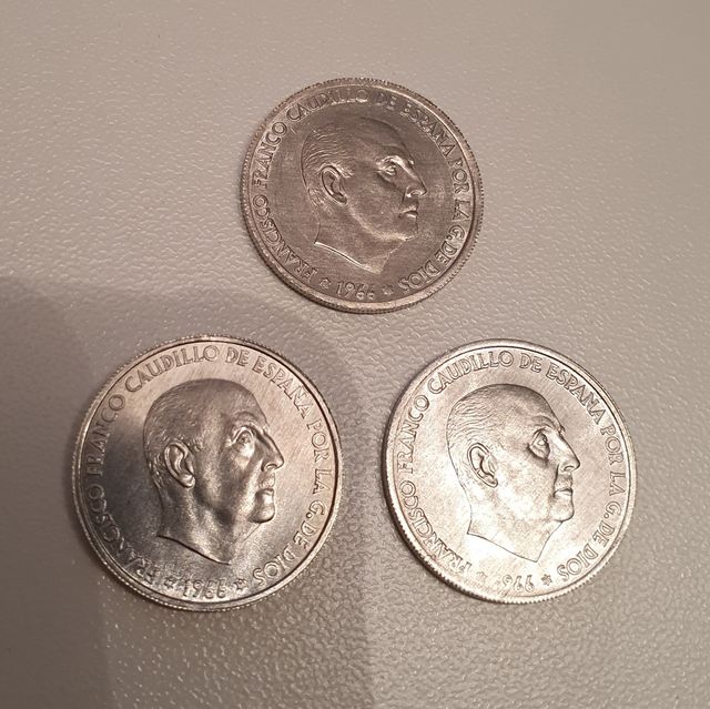 Monedas de 50 céntimos Franco 1966