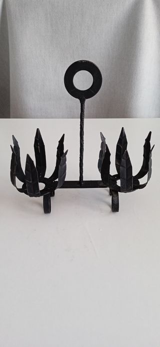 Aceitera vinagrera de hierro forjado