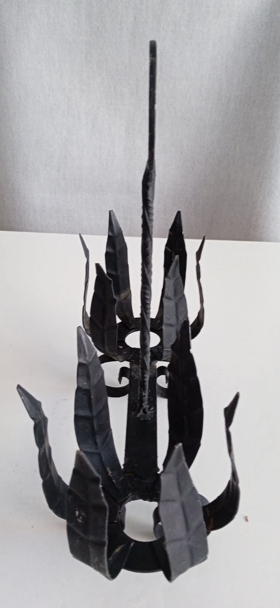 Aceitera vinagrera de hierro forjado