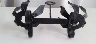 Aceitera vinagrera de hierro forjado