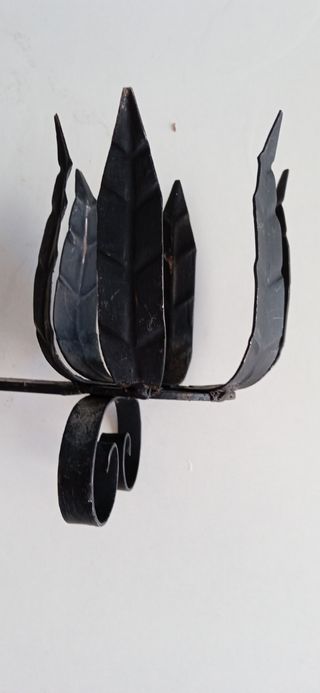 Aceitera vinagrera de hierro forjado