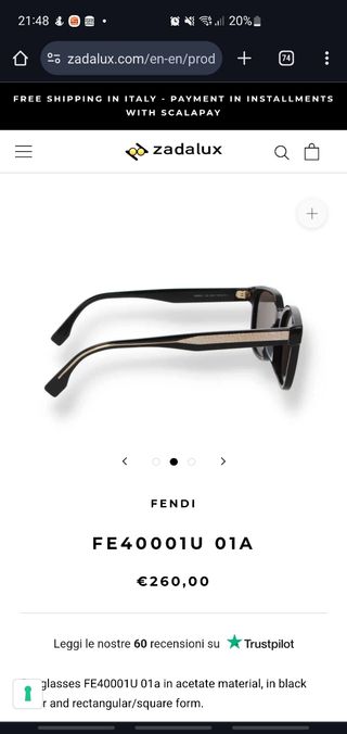 Gafas sol Fendi