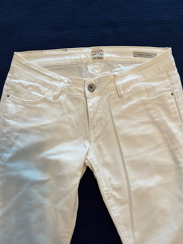 Calcas brancas Guess Starlet Skinny EU40
