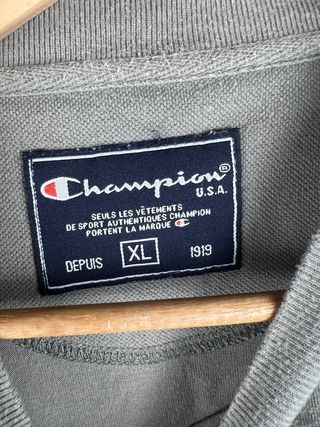 Champion T shirt Top Maglietta Grigia XL