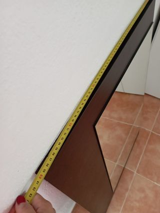 Espejo madera maciza wengue