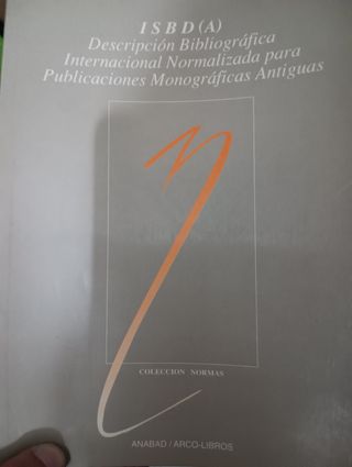 Libro Descripción bibliográfica ISBD(A)