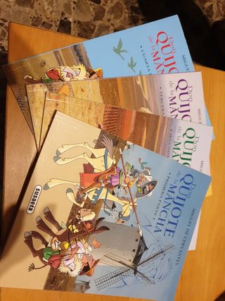Don Quijote de la Mancha 4 libro(niños)