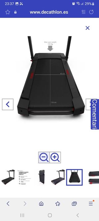 Cinta de correr domyus 100