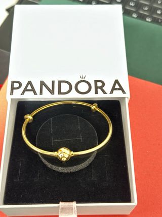 Pulsera / Brazalete tipo Pandora Rígido Oro 18K