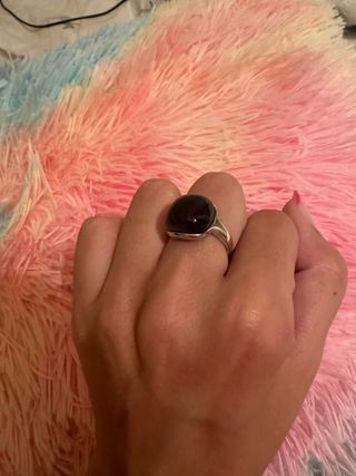 Anillo plata de ley y aventurina