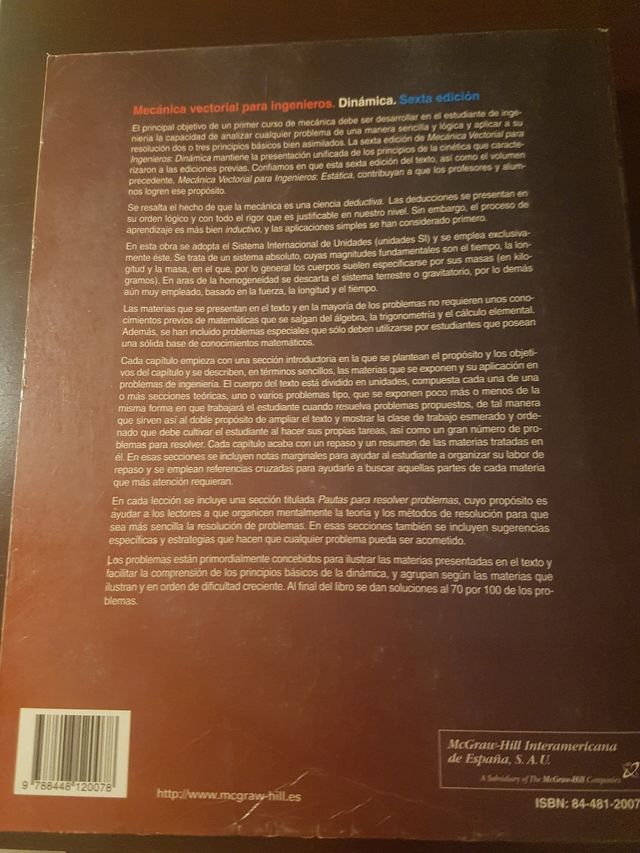 Mecánica vectorial para ingenieros