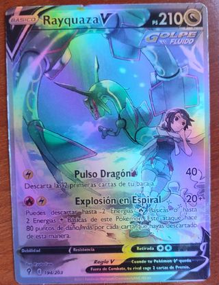 Carta Pokémon de Rayquaza V