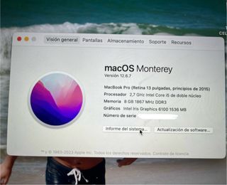 Cambio macbook pro retina 13” por MTB