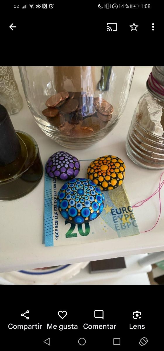 Piedras 7 chacras pintadas a mano