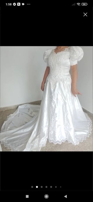 Vestido matrimonio novia  piedreria
