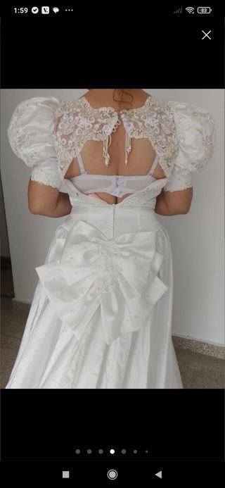 Vestido matrimonio novia  piedreria