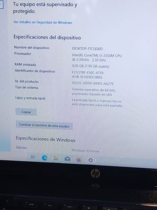 HP Pavilion G6 i3 con Windows10
