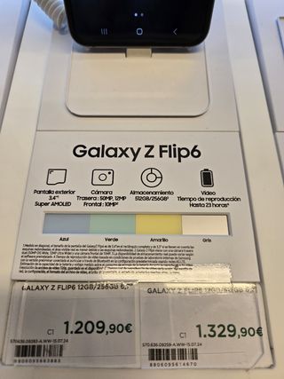 Samsung Galaxy ZFLIP6 nuevo sin abrir