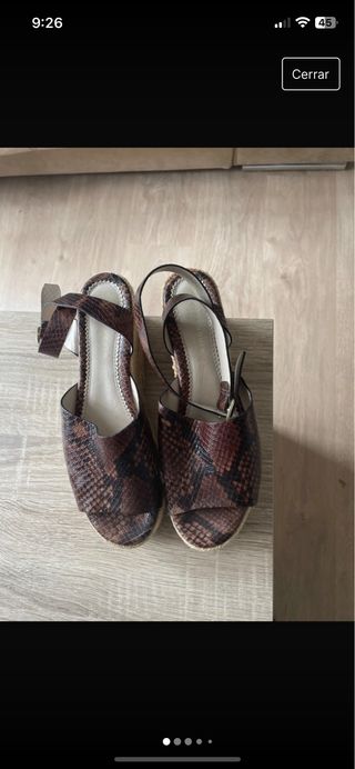 Sandalia plataforma zara
