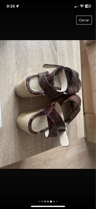 Sandalia plataforma zara
