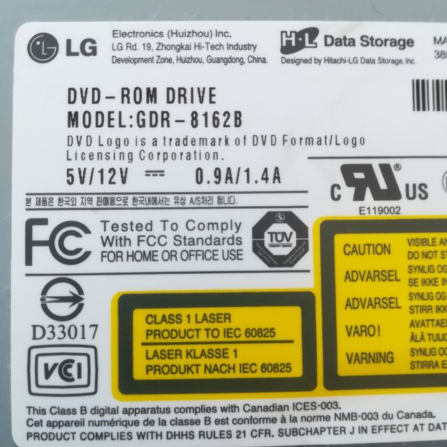 Lector DVD-ROM LG GDR-8162B