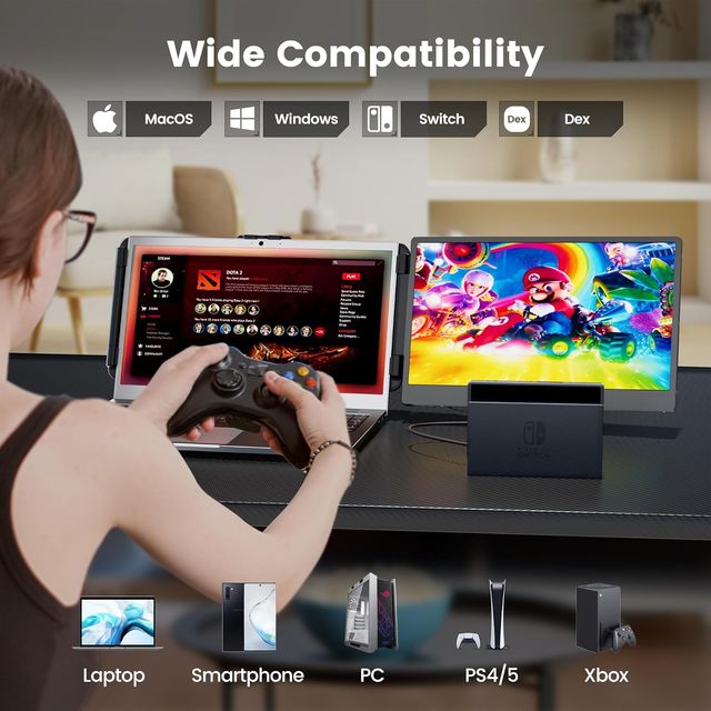 Estrenar: Monitor extra FHD 1080p de 14" portátil