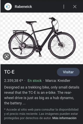 NUEVA Bici eléctrica urbana Rabeneick - 50cm