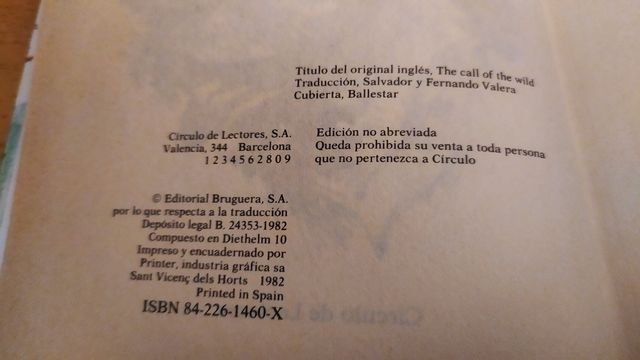 La llamada de la selva/ Jack London