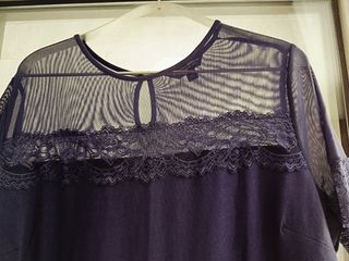 Rebajas!! Vestido azul con encaje talla grande