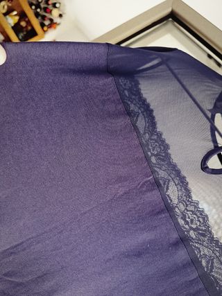 Rebajas!! Vestido azul con encaje talla grande