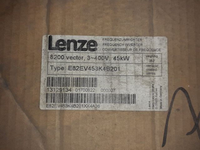 Lenze 8200 vector 45kw 400v