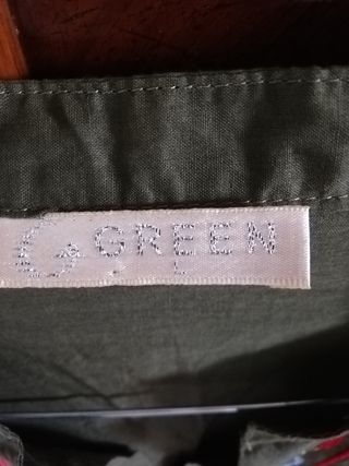 Casacca verde ricamata