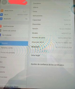 Ipad 4th Gen Retina 16GB Wifi A1458