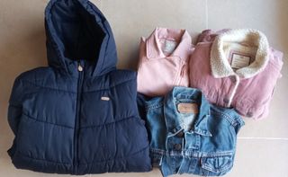 Lote de abrigos y cazadoras talla 10-12