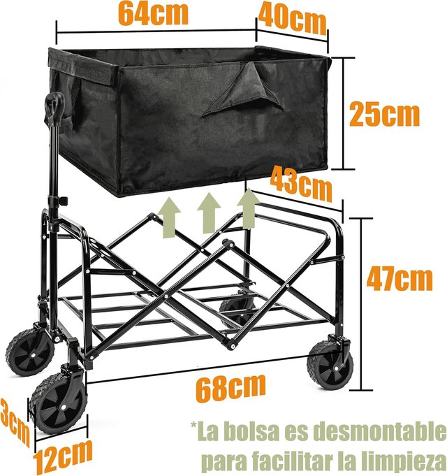 R018 Carro de Playa Plegable almacen Patukshop