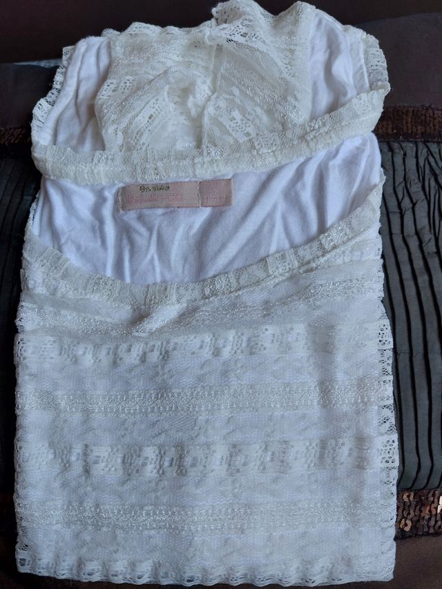 Camiseta tirante ancho blanca berhska