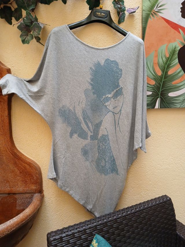 Maglia donna grigio