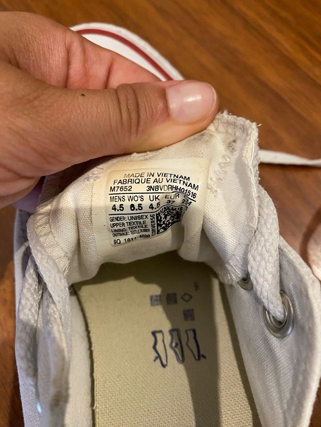 Zapatillas Converse blanca 37