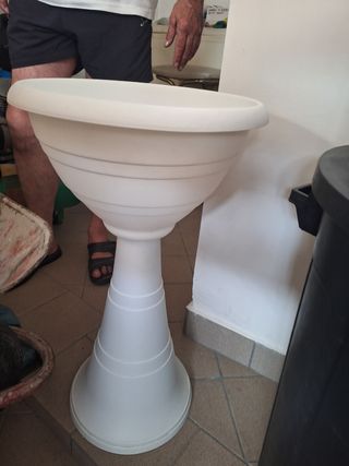 Vaso fioriera fiori finti 
